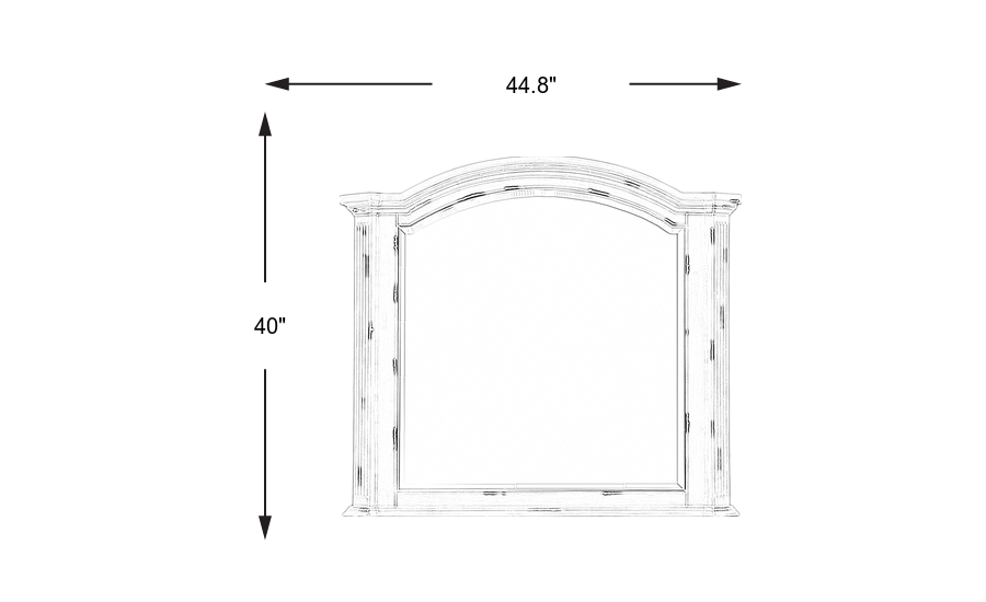 Dimension Image. Please refer to the Dimension Tab on this page for dimension details.
