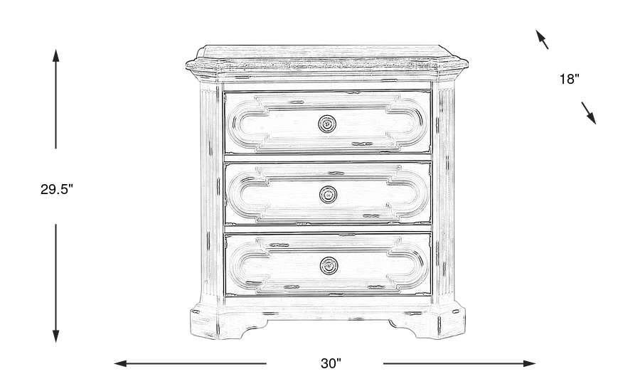 Dimension Image. Please refer to the Dimension Tab on this page for dimension details.