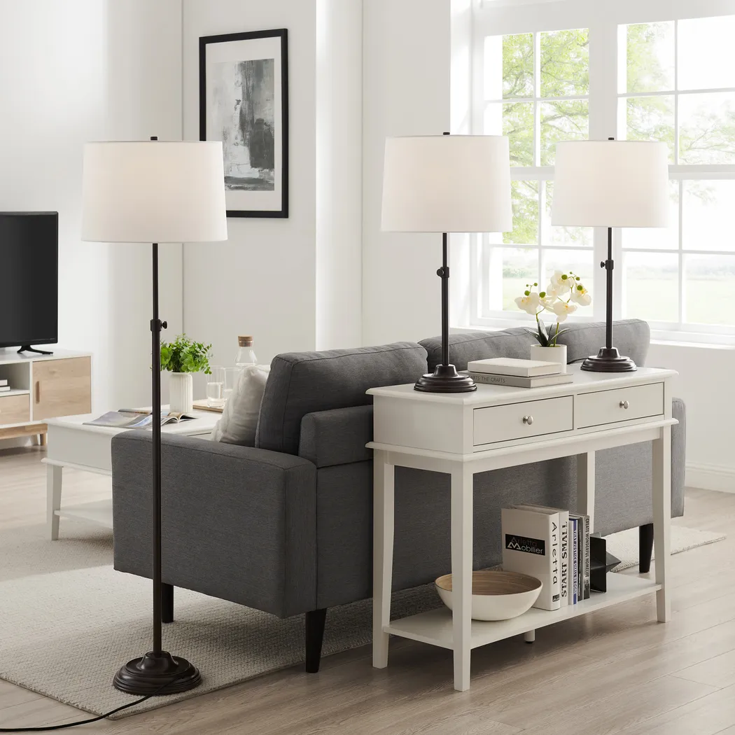 Linder Trail Bronze Table Lamps, Set of 3 - Thumbnail - Image 2