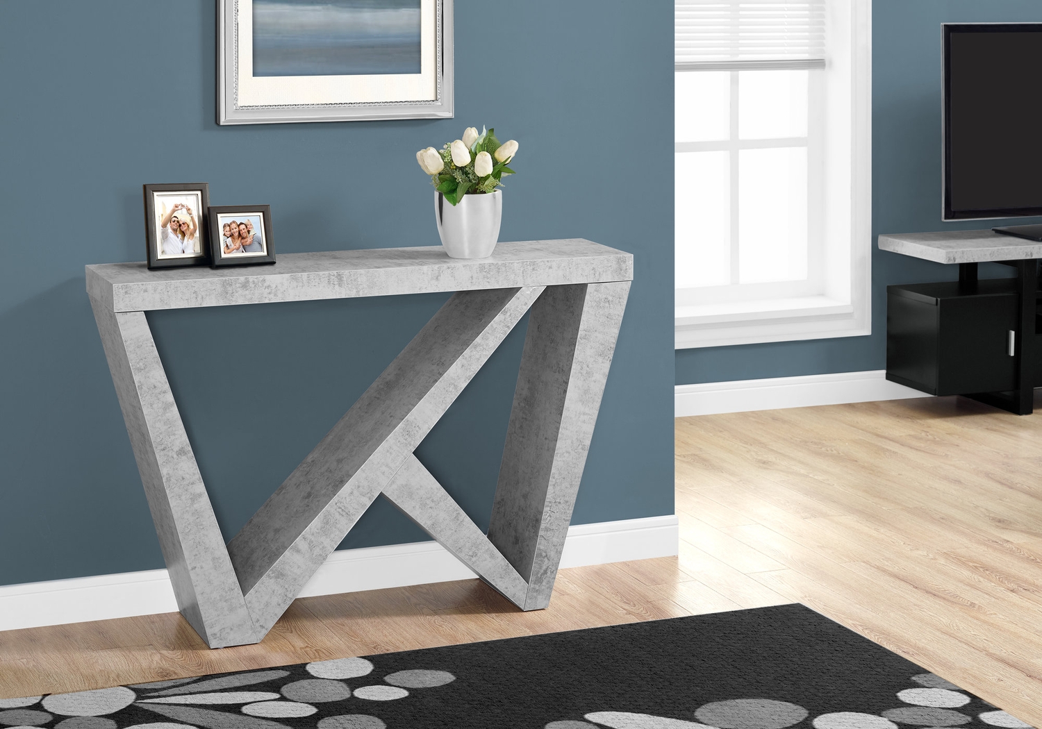 Lindhurst Gray Console Table - Thumbnail - Image 2