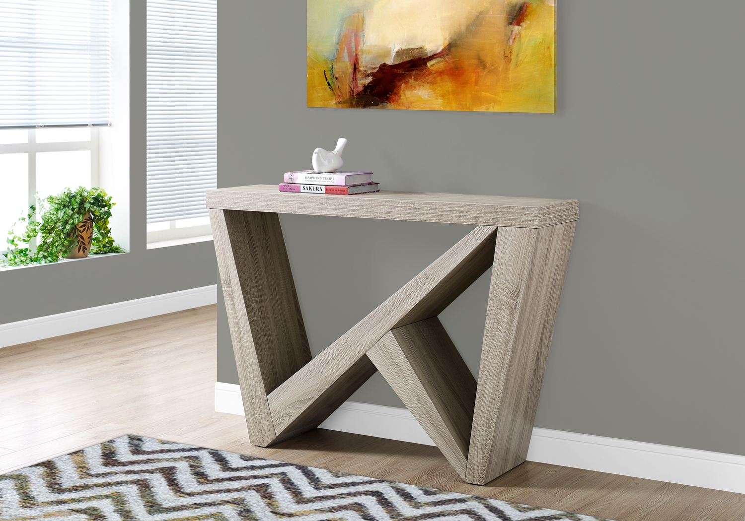 Lindhurst Taupe Sofa Table - Thumbnail - Image 2