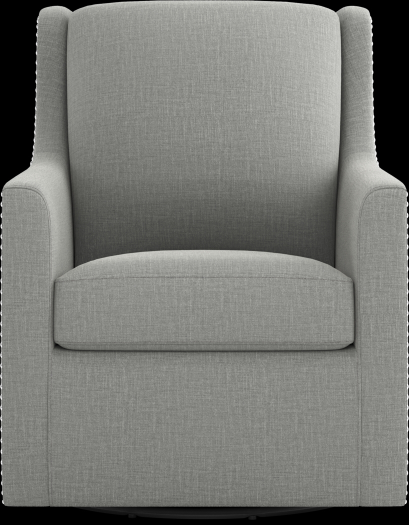 Lindsey Gray Swivel Chair - Thumbnail - Image 2