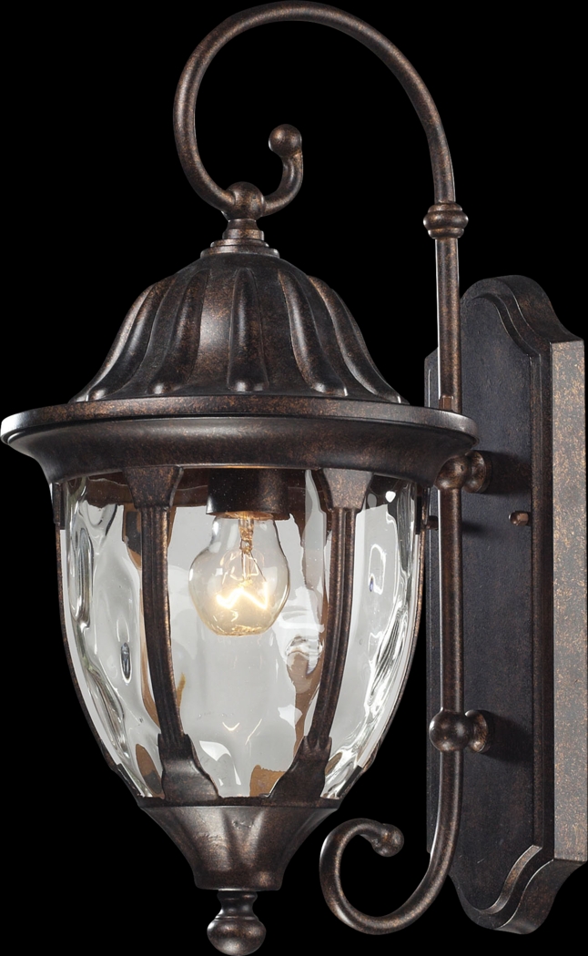 Linendale Brown Outdoor Wall Sconce - Thumbnail - Image 1