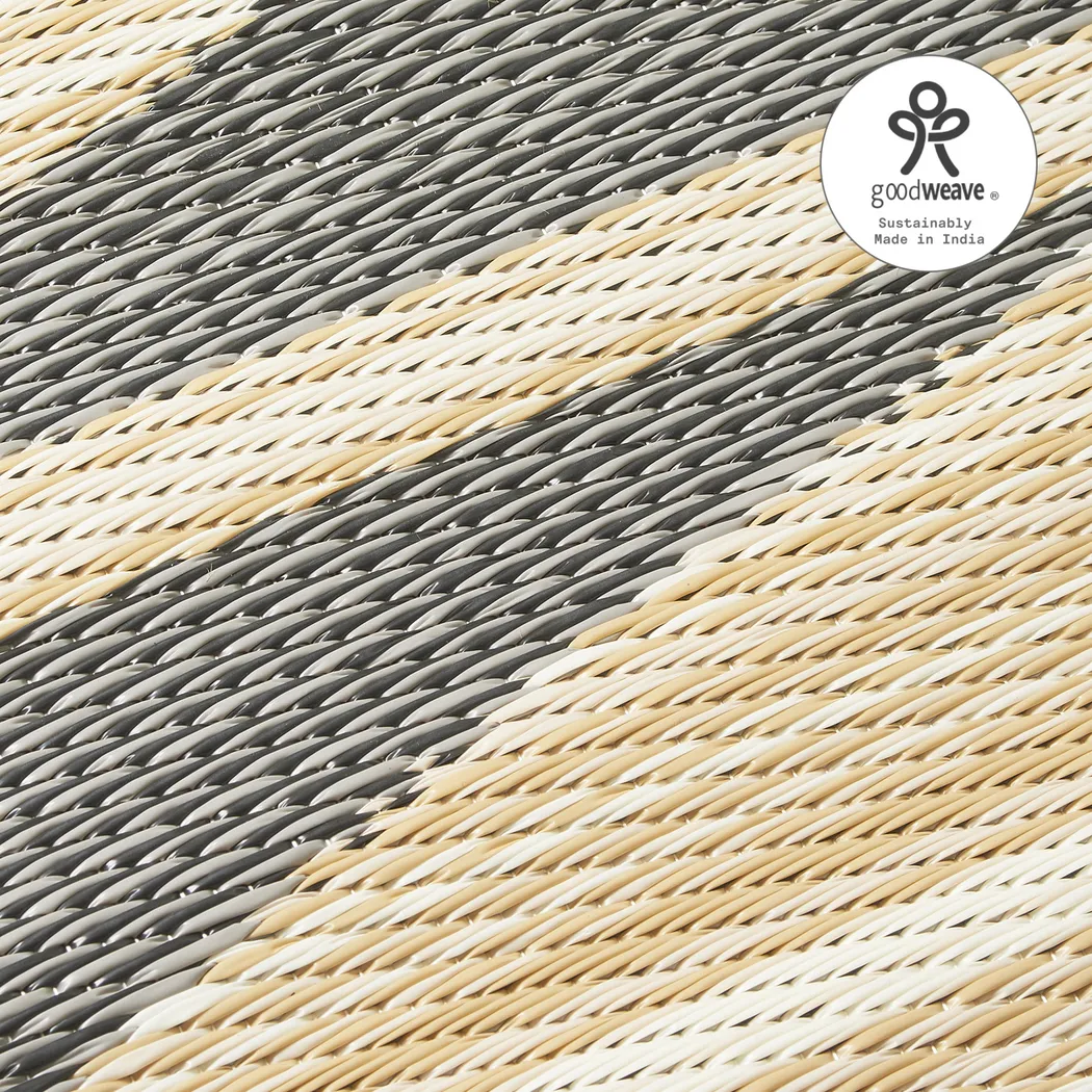 Lineve Natural/Black 8' x 10' Indoor/Outdoor Rug - Thumbnail - Image 5