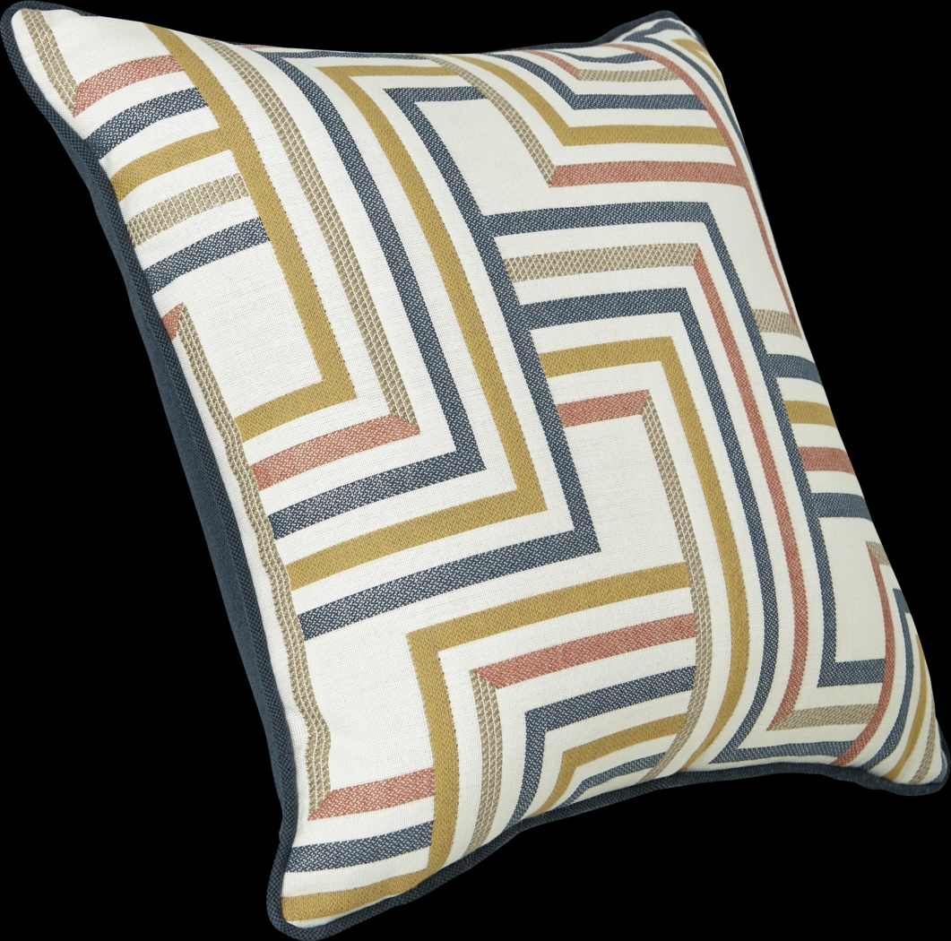 Linework Sunrise Ink Indoor/Outdoor Accent Pillow, Set of Two - Thumbnail - Image 3