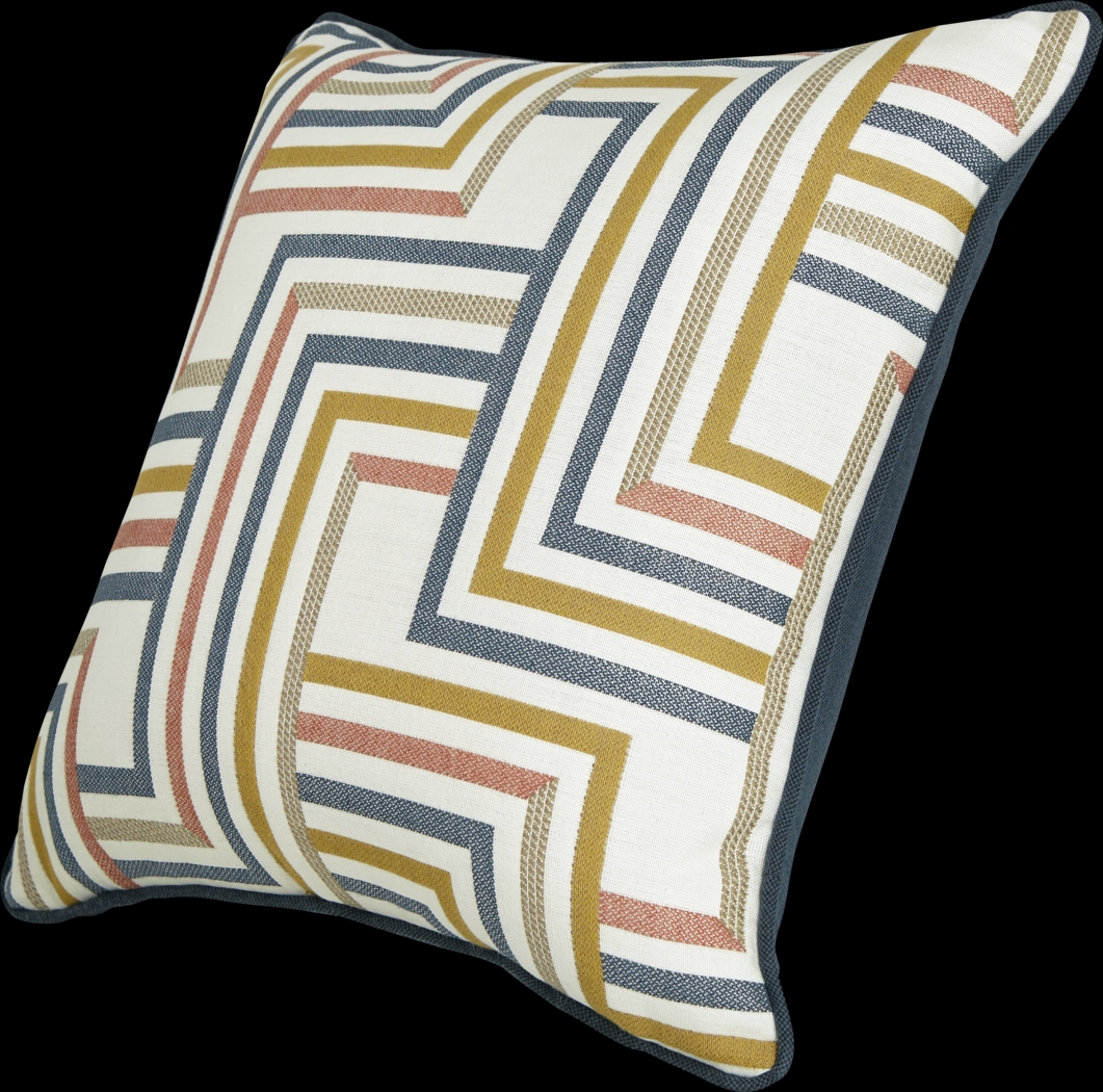 Linework Sunrise Ink Indoor/Outdoor Accent Pillow, Set of Two - Thumbnail - Image 4