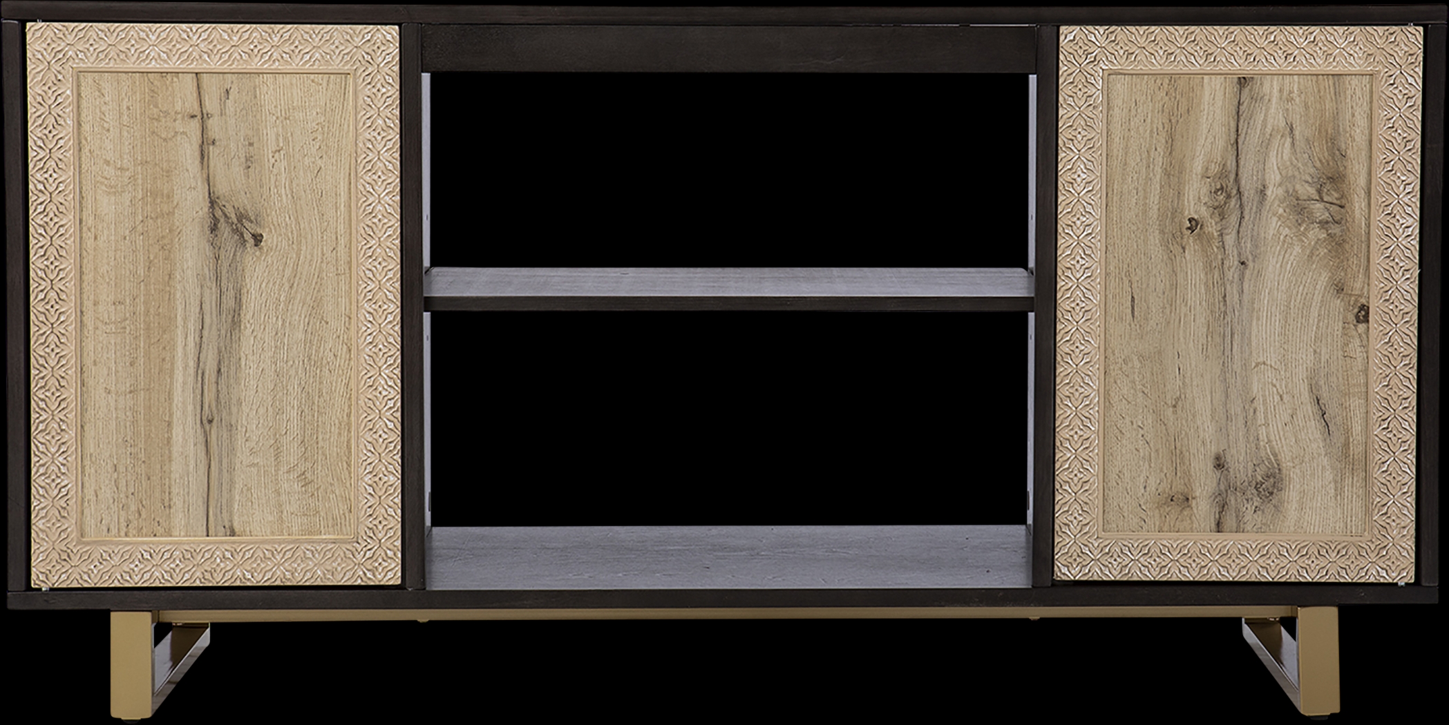 Linherk Dark Brown 54 in. Console - Thumbnail - Image 3