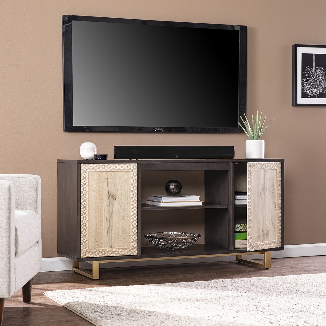 Linherk Dark Brown 54 in. Console - Thumbnail - Image 4