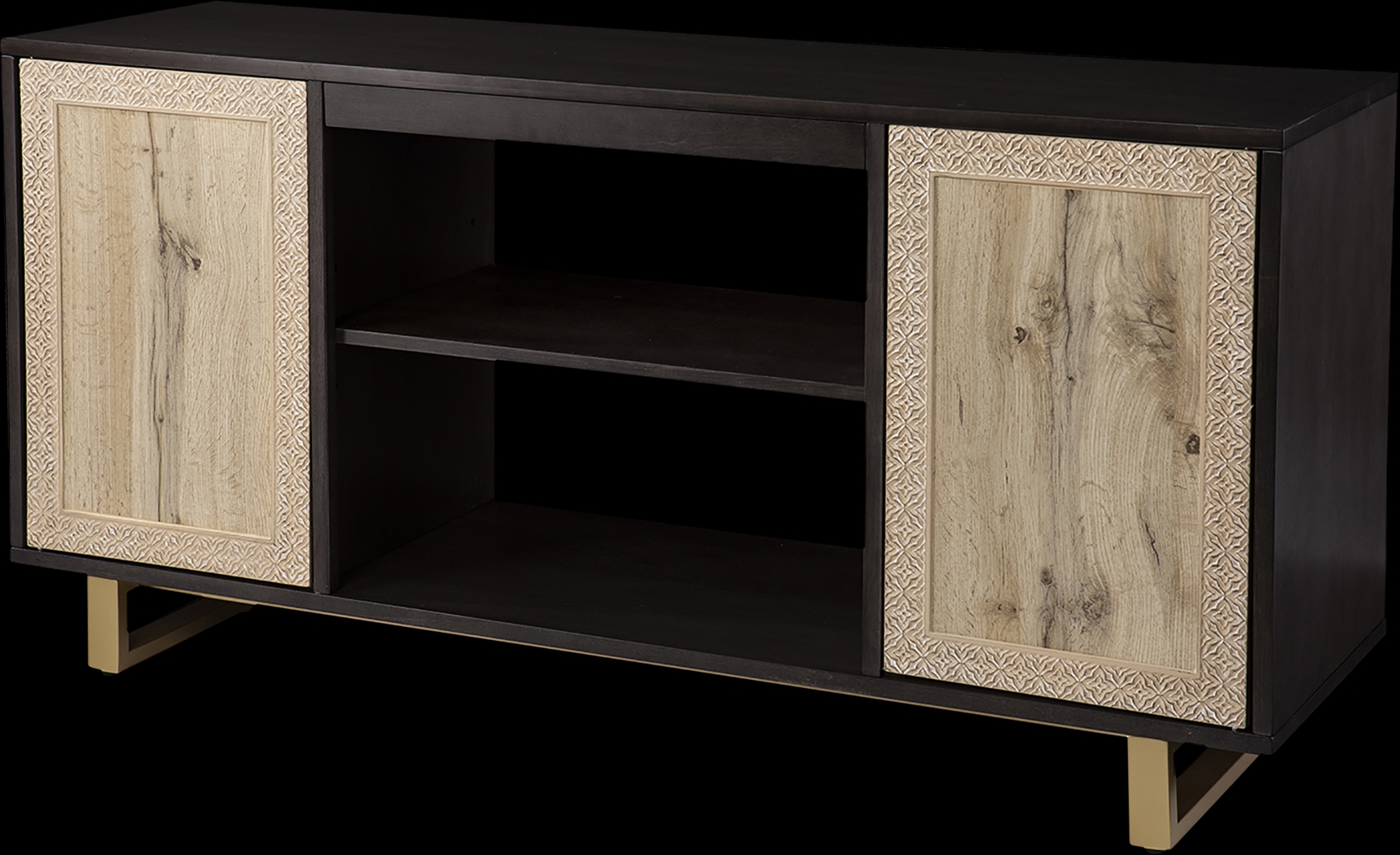 Linherk Dark Brown 54 in. Console - Thumbnail - Image 1