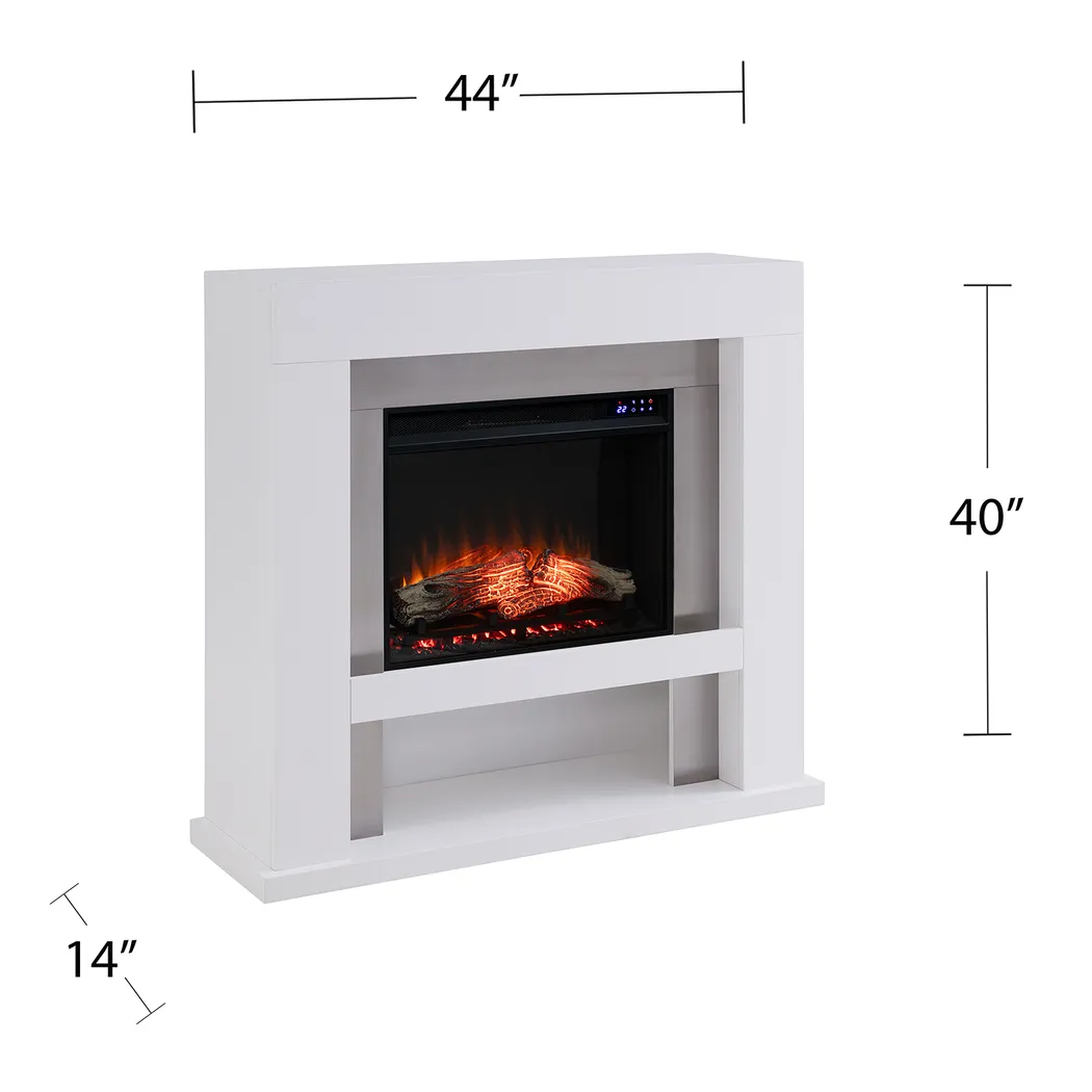 Linkmeadow IV White 44 in. Console With Touch Panel Electric Fireplace - Image 7