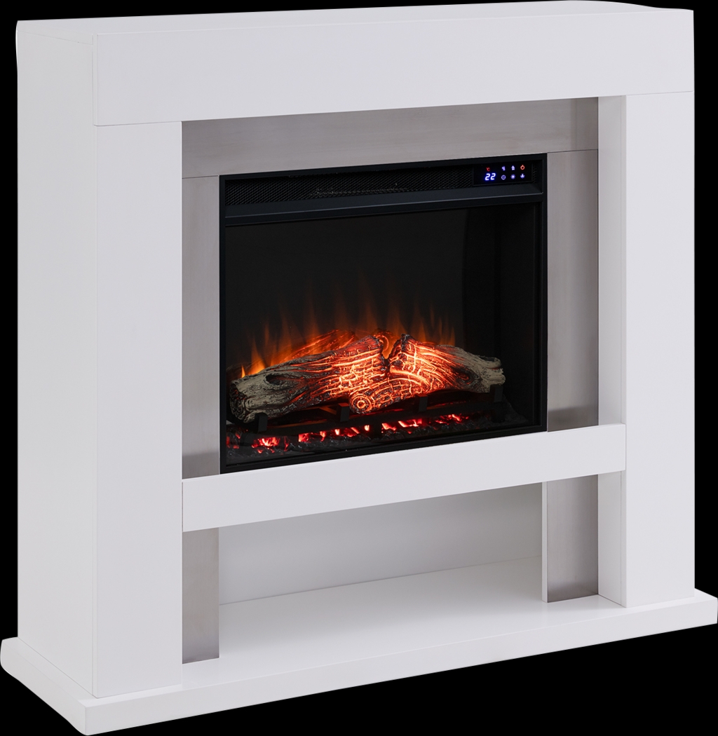 Linkmeadow IV White 44 in. Console With Touch Panel Electric Fireplace - Thumbnail - Image 1