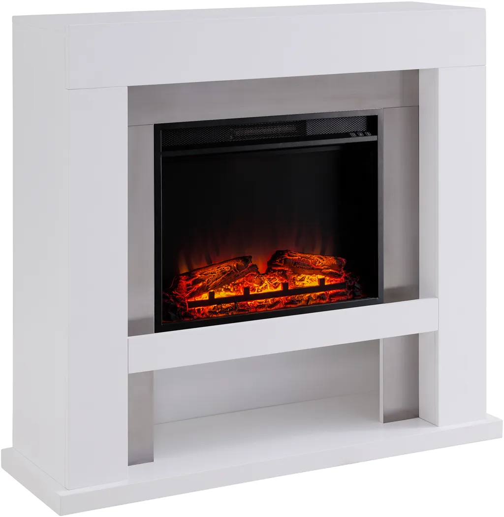 Linkmeadow V White 44 in. Console with Electric Fireplace - Thumbnail - Image 4