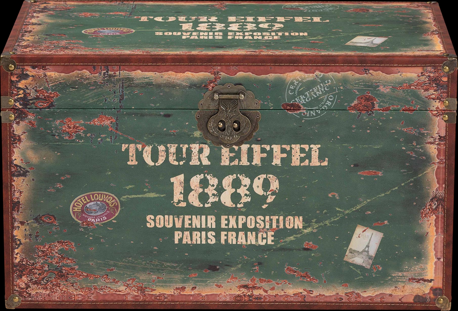 Linkville Blue and Green Storage Trunk, Set of 2 - Thumbnail - Image 4