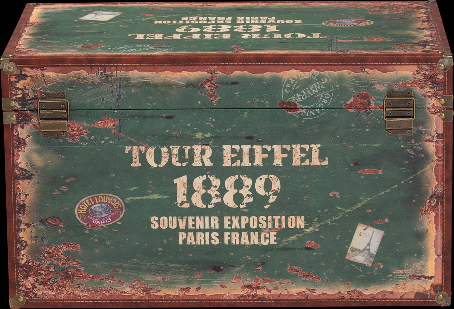 Linkville Blue and Green Storage Trunk, Set of 2 - Thumbnail - Image 5