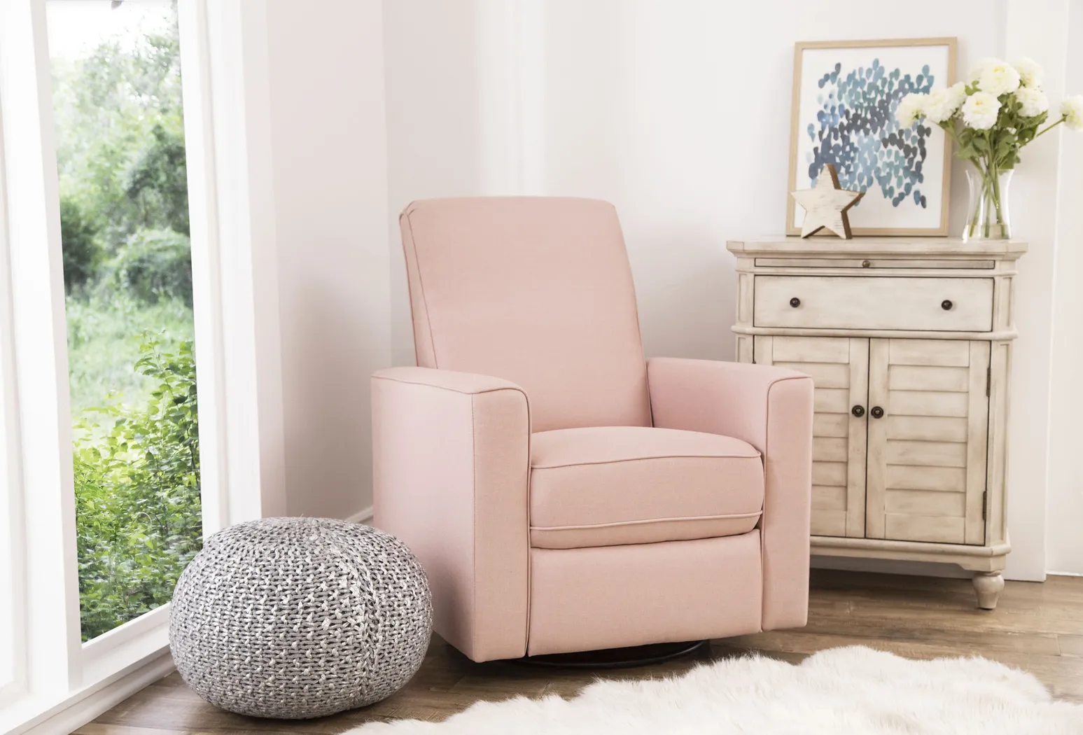 Linley Pink Swivel Glider - Thumbnail - Image 2