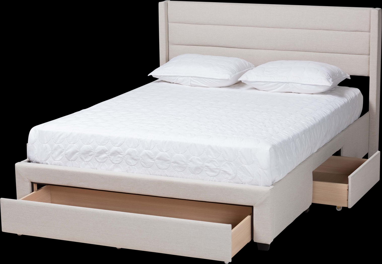 Linnaean Beige Queen Bed - Thumbnail - Image 3