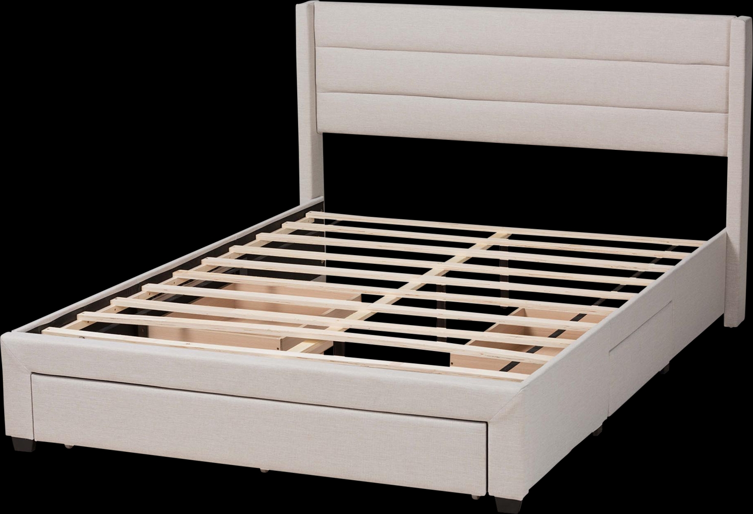 Linnaean Beige Queen Bed - Thumbnail - Image 4