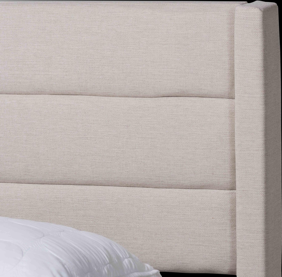 Linnaean Beige Queen Bed - Thumbnail - Image 6