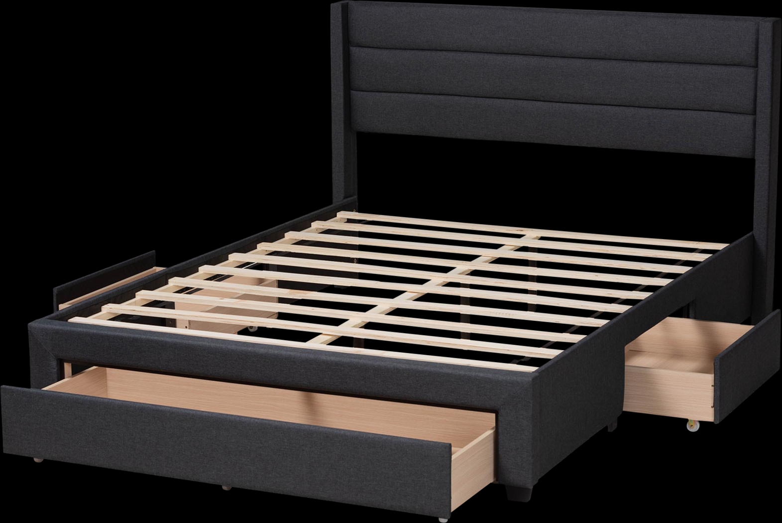 Linnaean Charcoal Full Bed - Thumbnail - Image 6