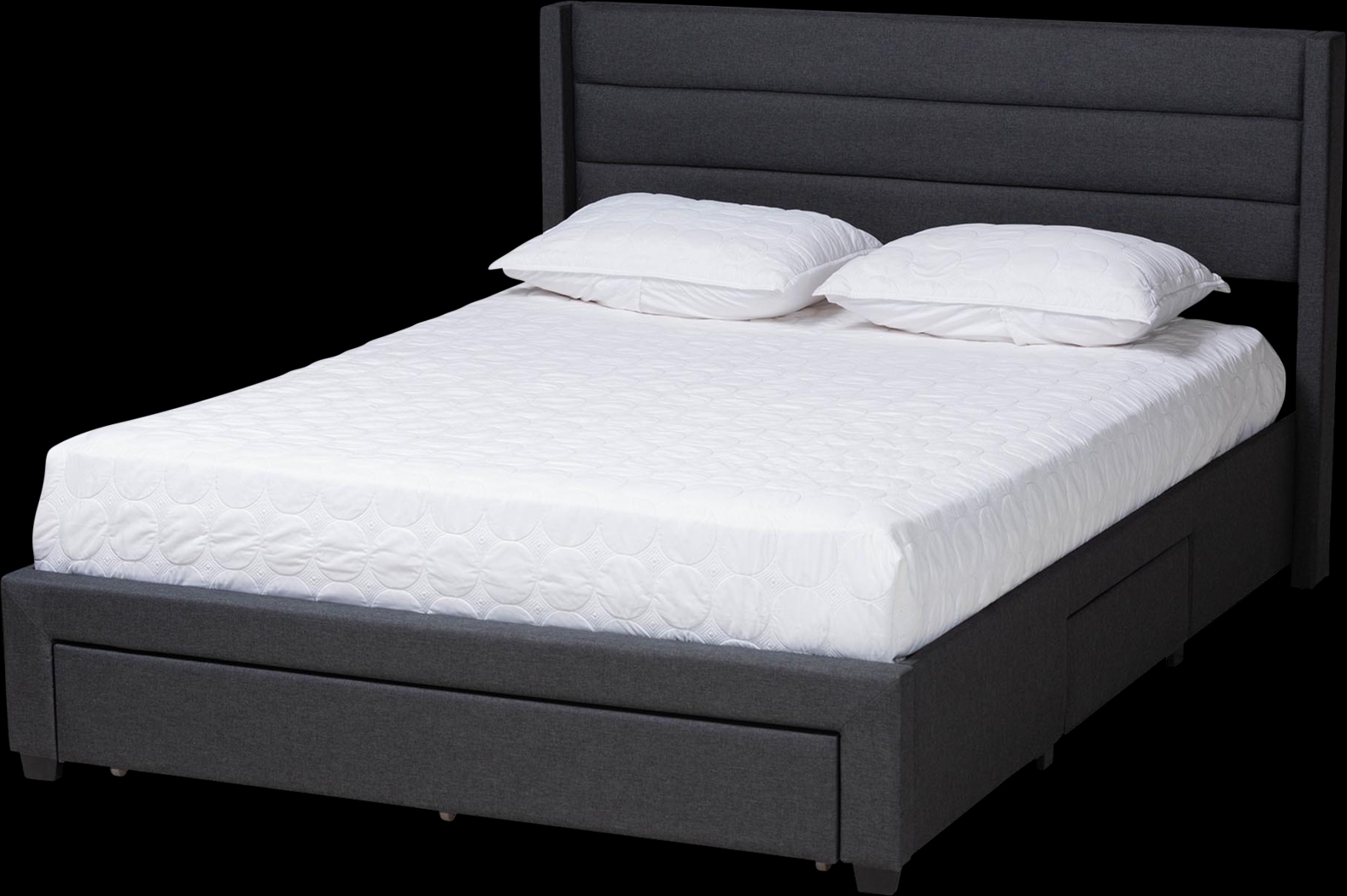 Linnaean Charcoal Full Bed - Thumbnail - Image 1