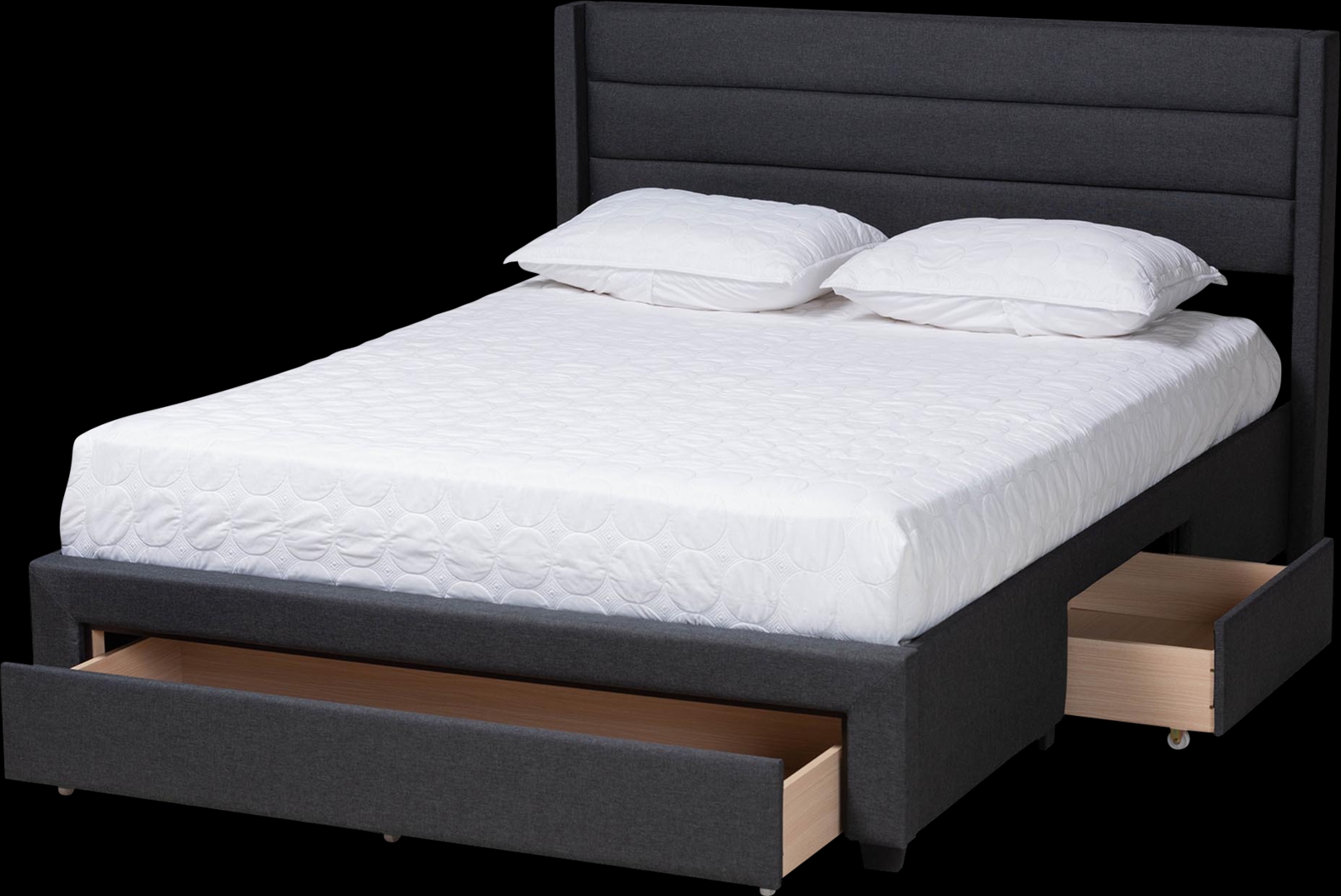 Linnaean Charcoal Queen Bed - Thumbnail - Image 3