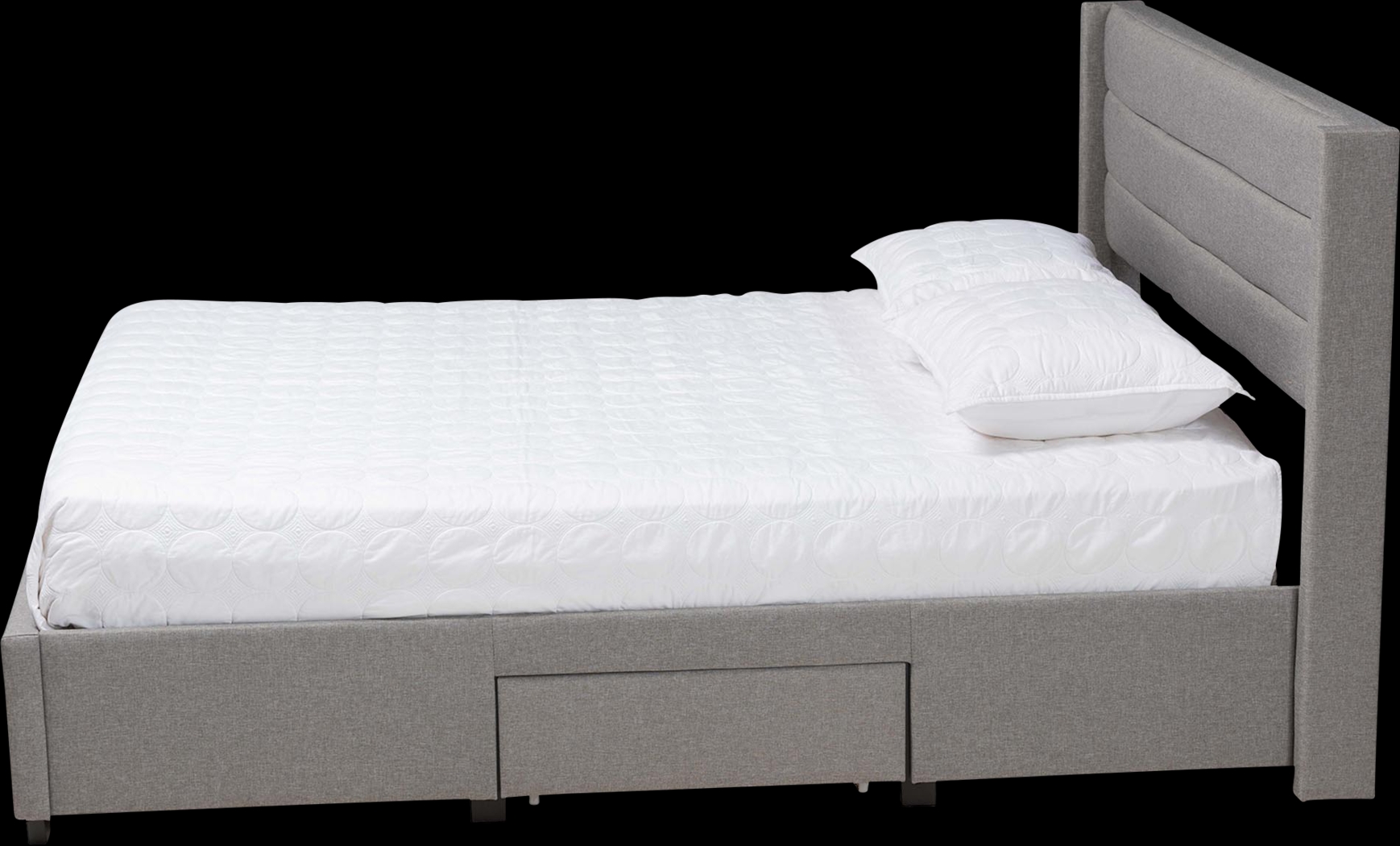 Linnaean Light Gray Full Bed - Thumbnail - Image 4