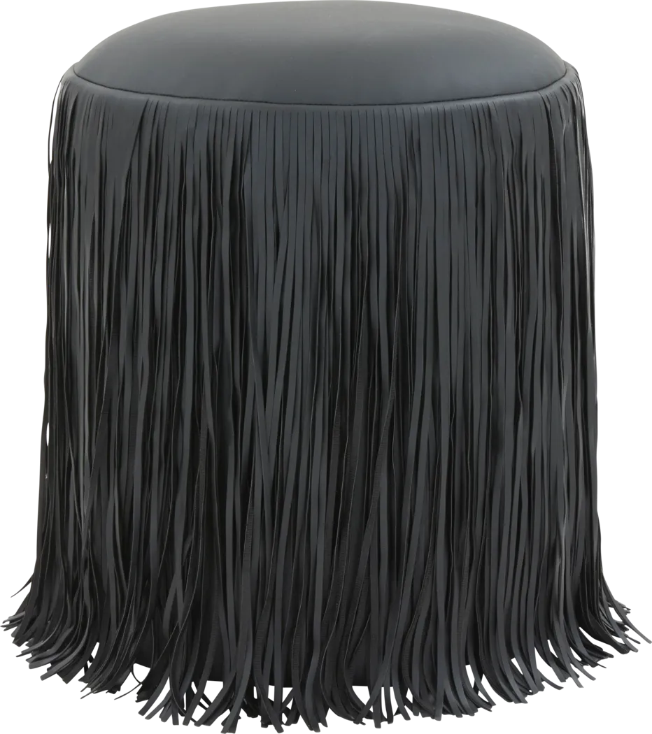 Linnwood Black Ottoman - Thumbnail - Image 1