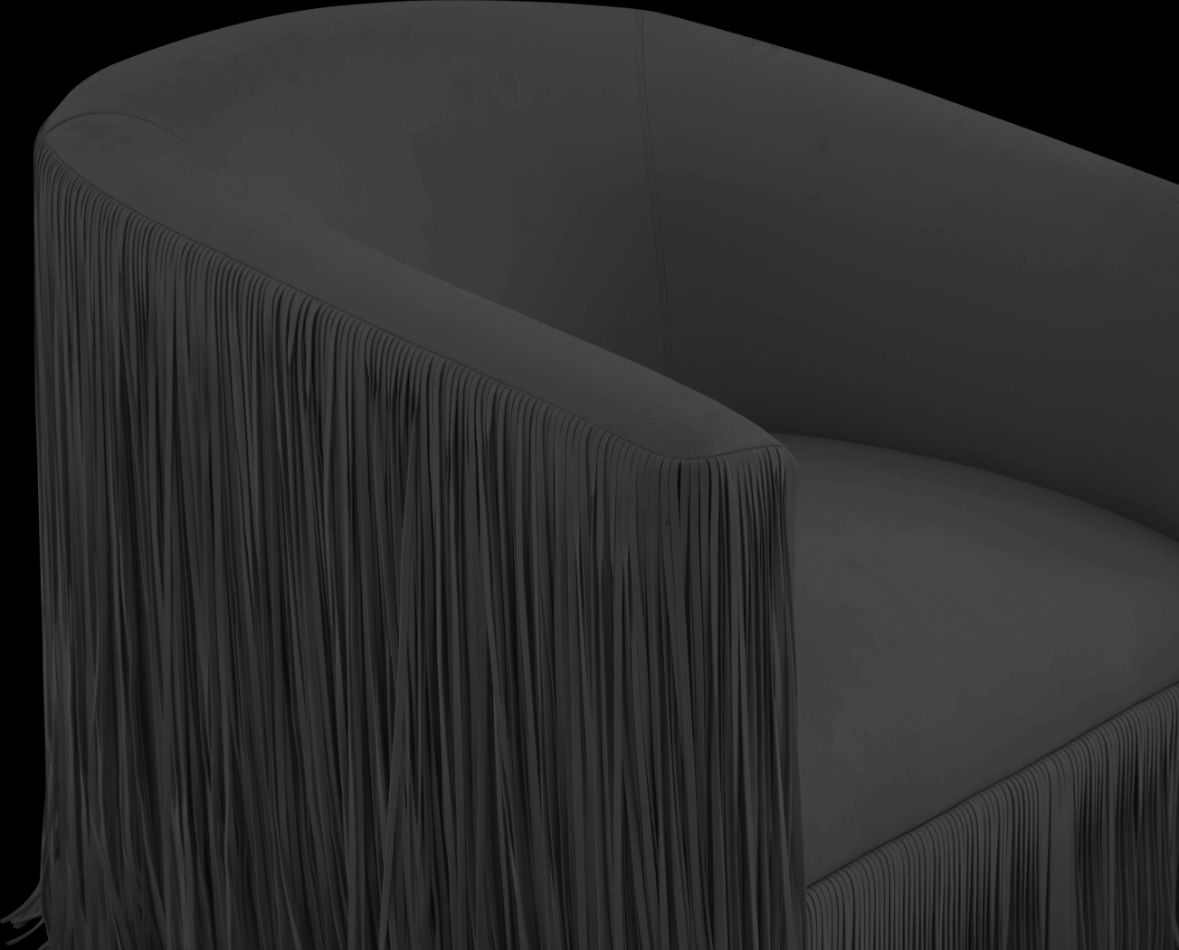 Linnwood Black Swivel Accent Chair - Thumbnail - Image 5