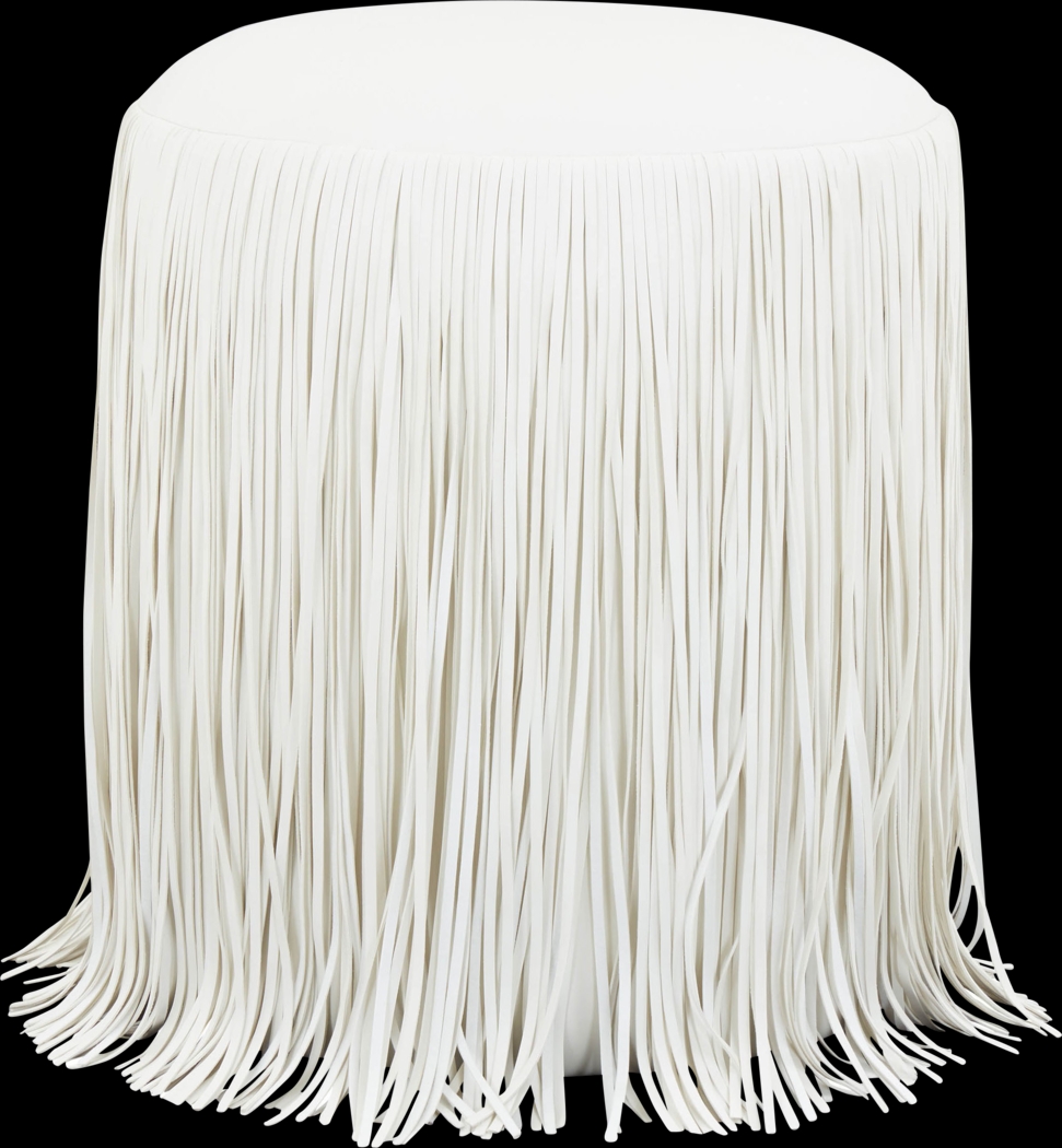 Linnwood Ivory Ottoman - Thumbnail - Image 1