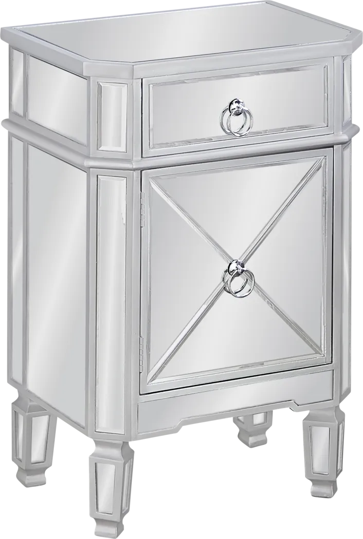 Linsky Silver Nightstand - Thumbnail - Image 1