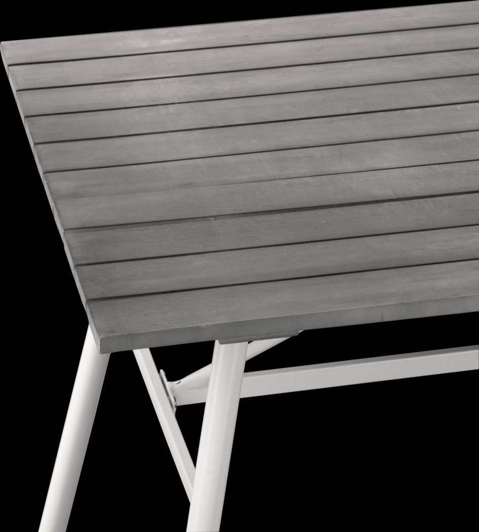 Linten Gray Outdoor Dining Table - Thumbnail - Image 5