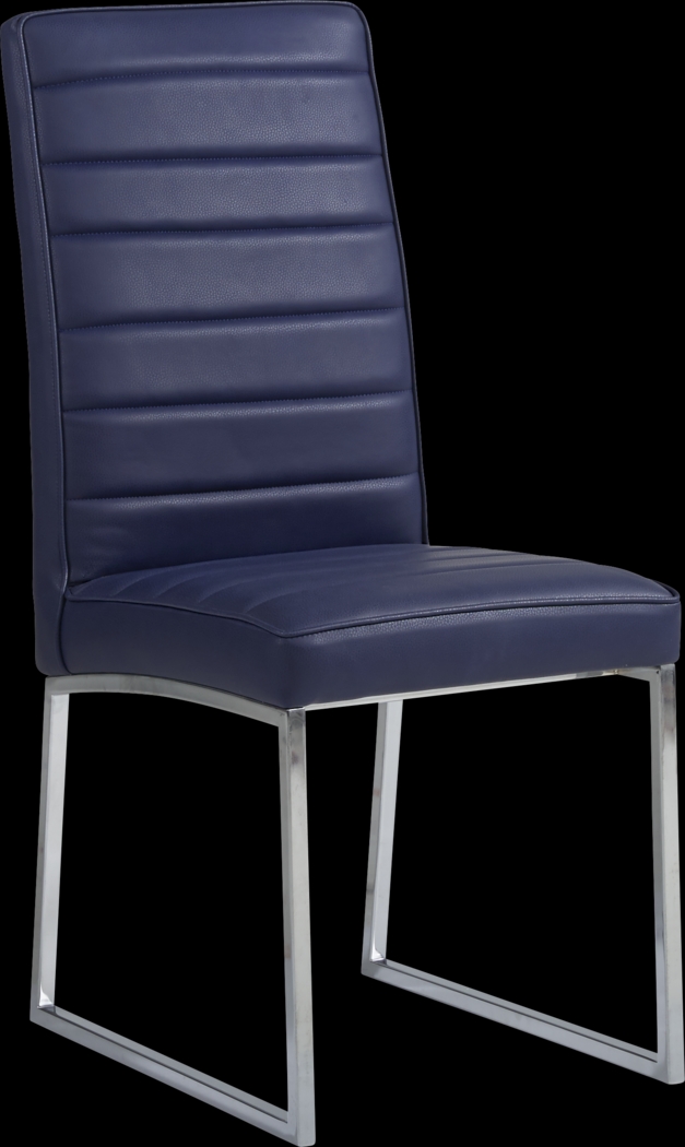 Linton Park Silver 5 Pc Square Dining Set with Midnight Chairs - Thumbnail - Image 3