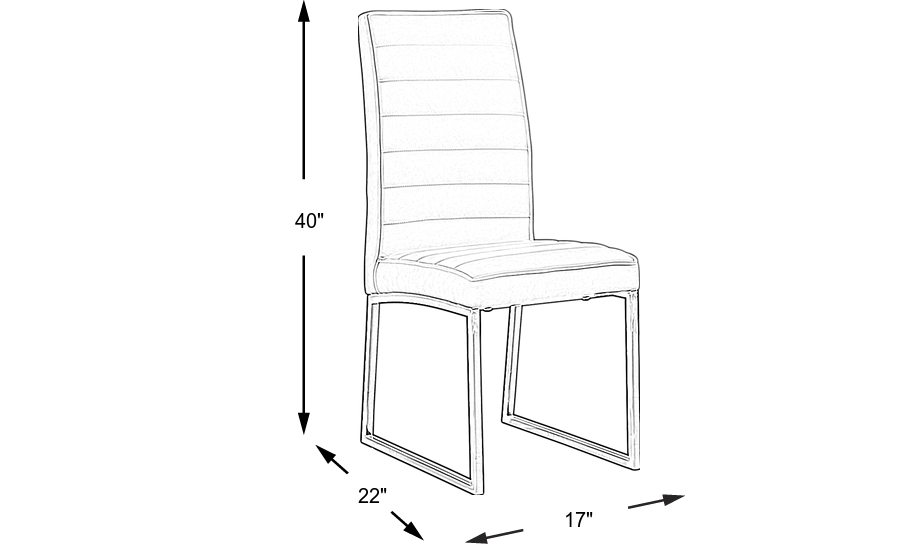 Dimension Image. Please refer to the Dimension Tab on this page for dimension details.
