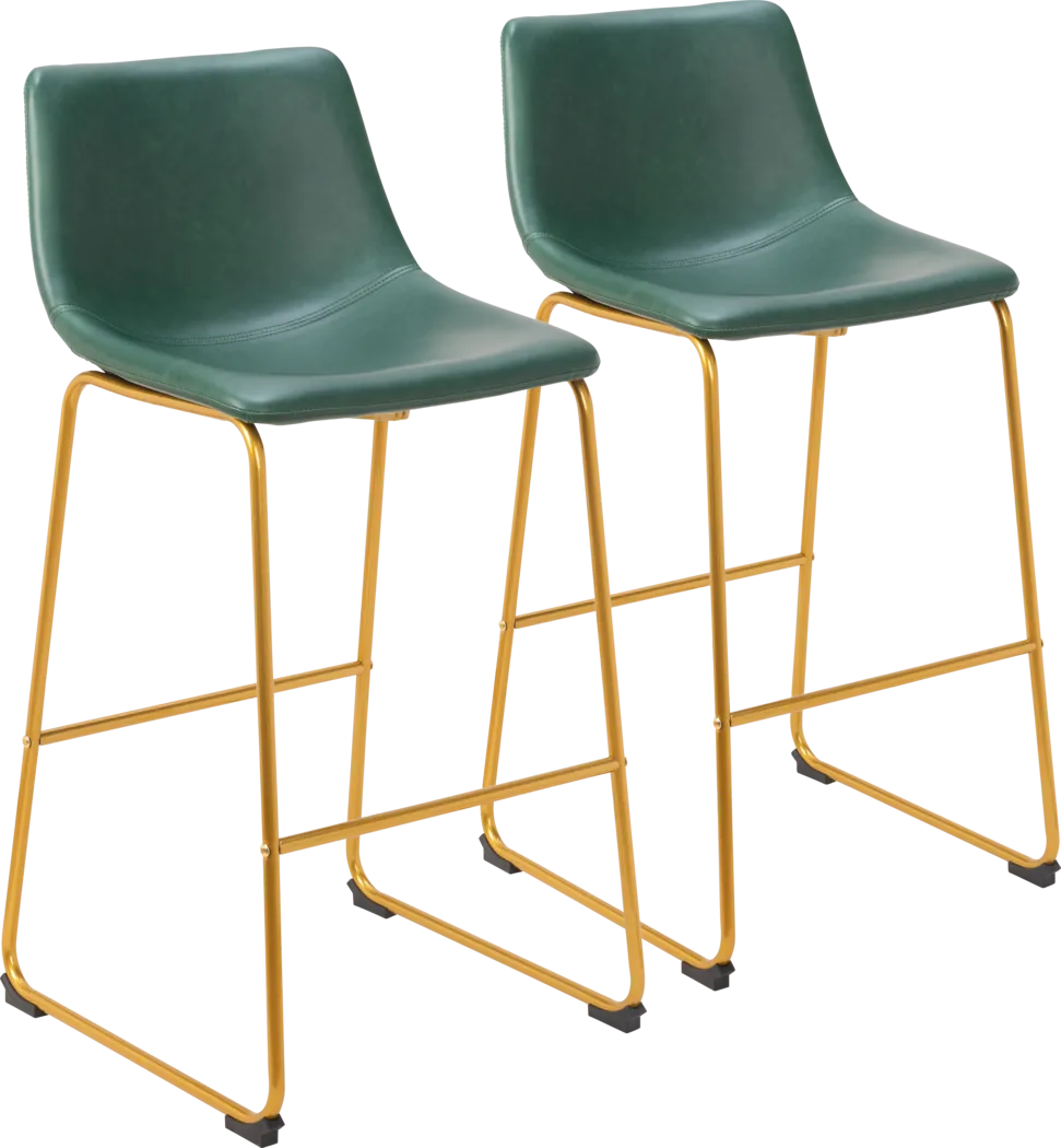 Linville Green Barstool, Set of 2 - Thumbnail - Image 1