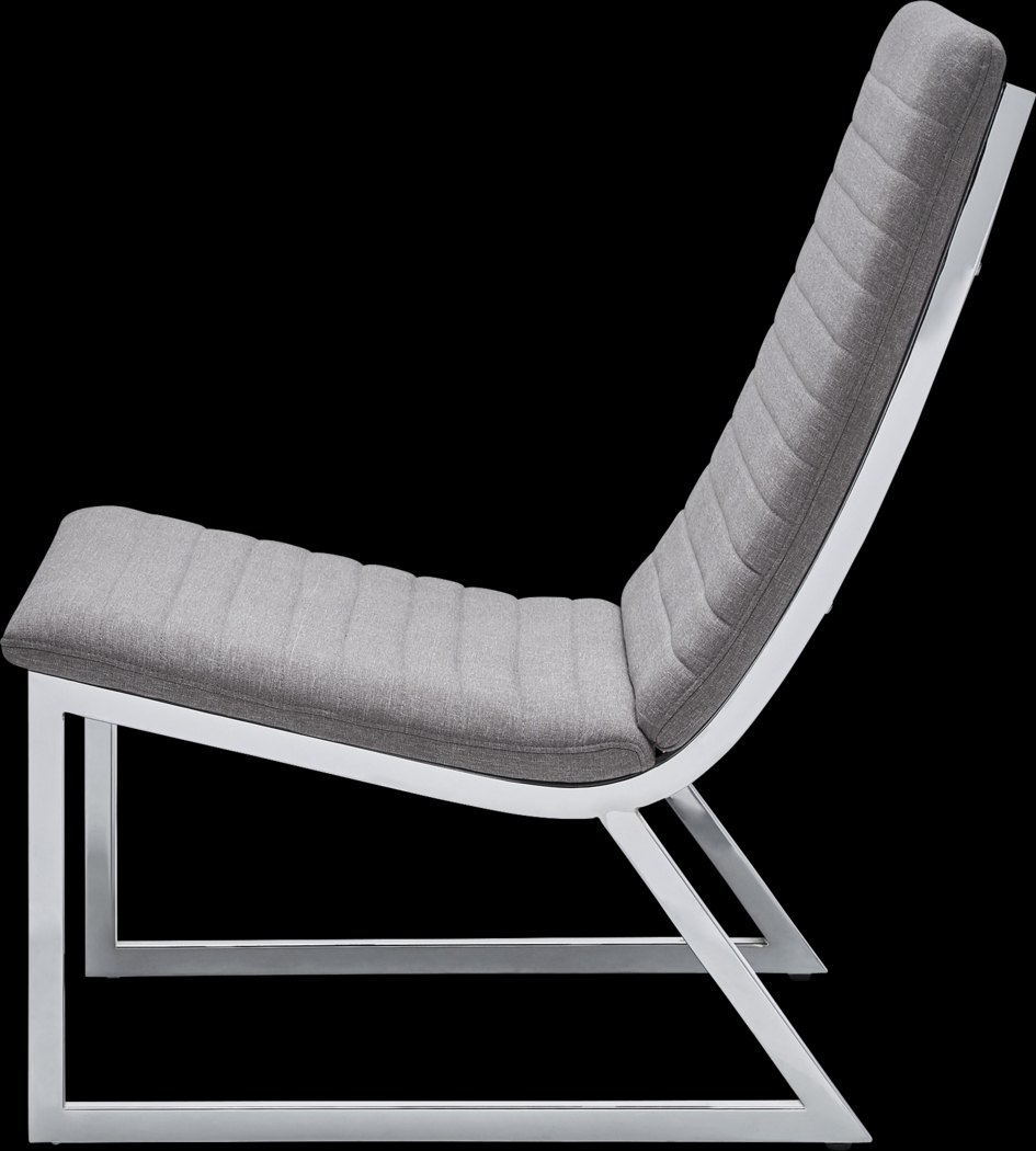 Linwal Gray Accent Chair - Thumbnail - Image 2