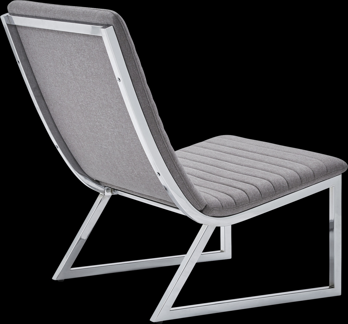 Linwal Gray Accent Chair - Thumbnail - Image 3