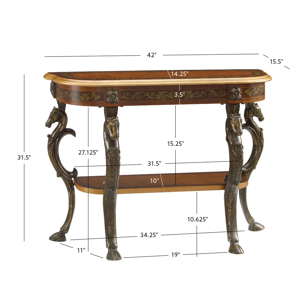 Lionset Brown Console Table - Image 9