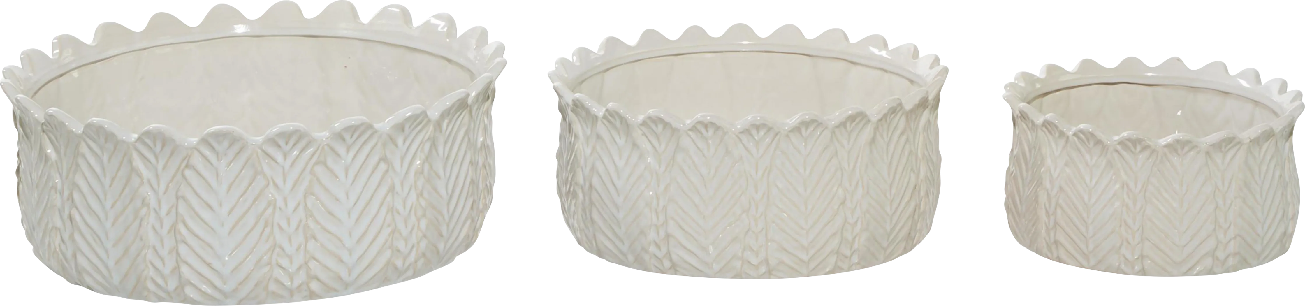 Lionstones White Planter, Set of 3 - Thumbnail - Image 6