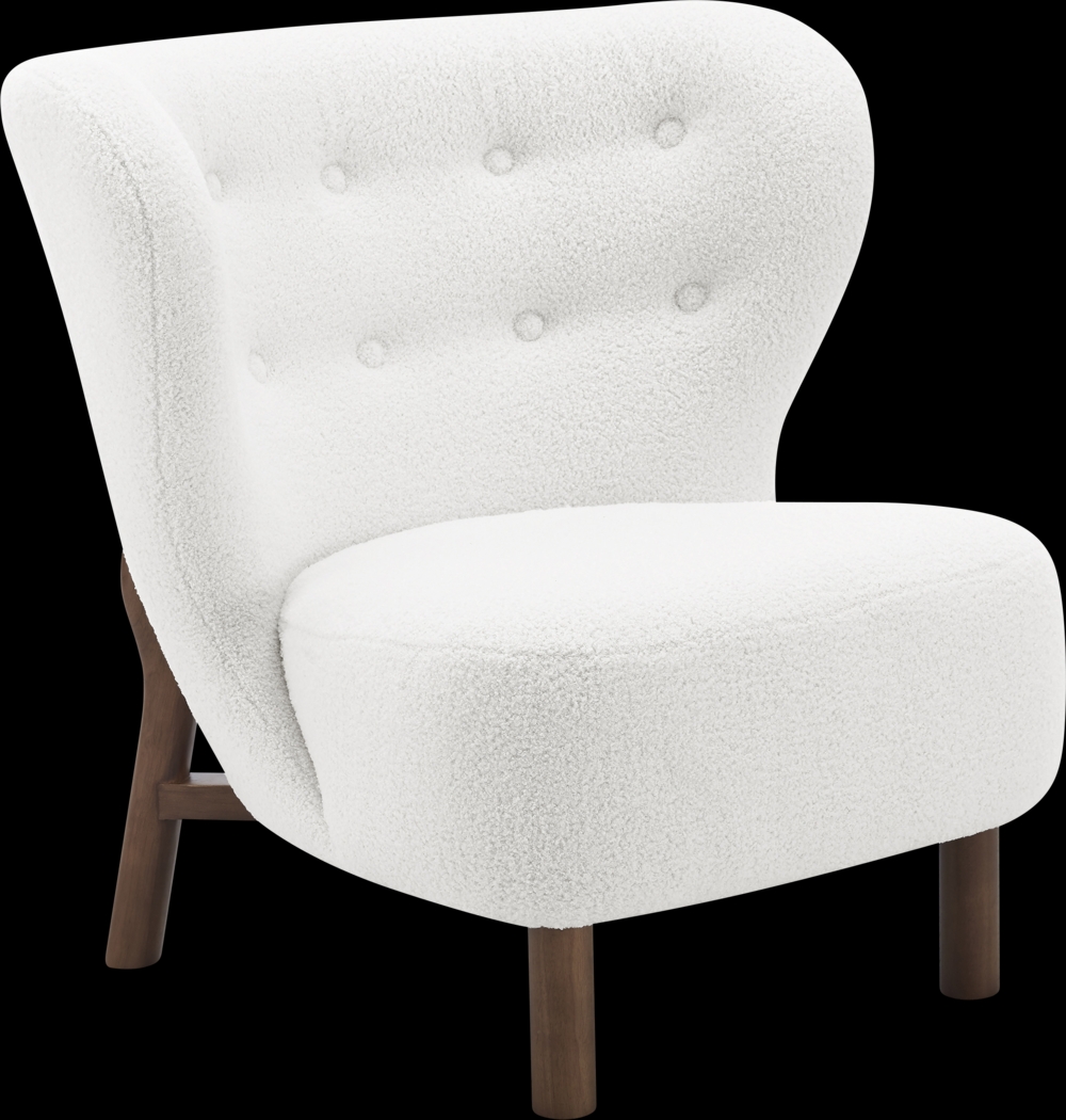 Lionwell White Accent Chair - Thumbnail - Image 2