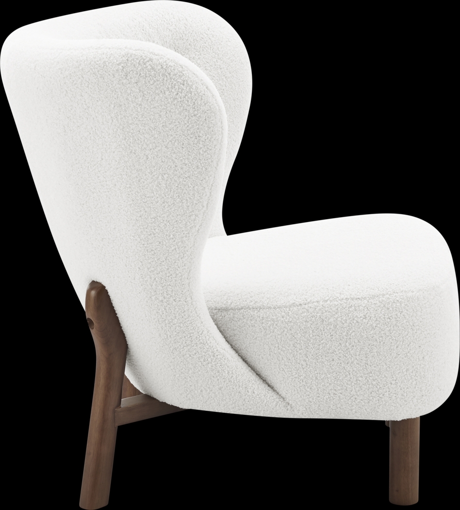 Lionwell White Accent Chair - Thumbnail - Image 3