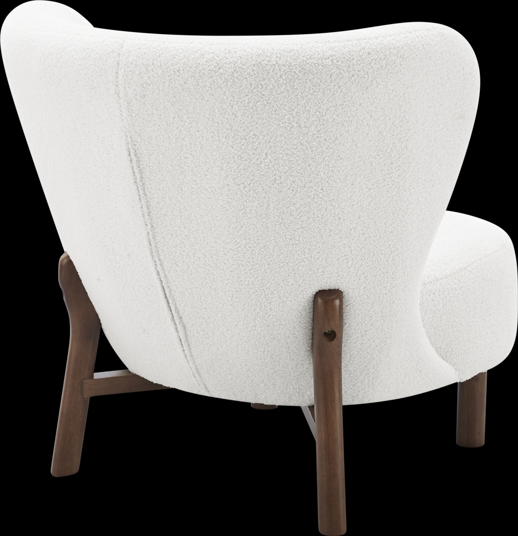 Lionwell White Accent Chair - Thumbnail - Image 4