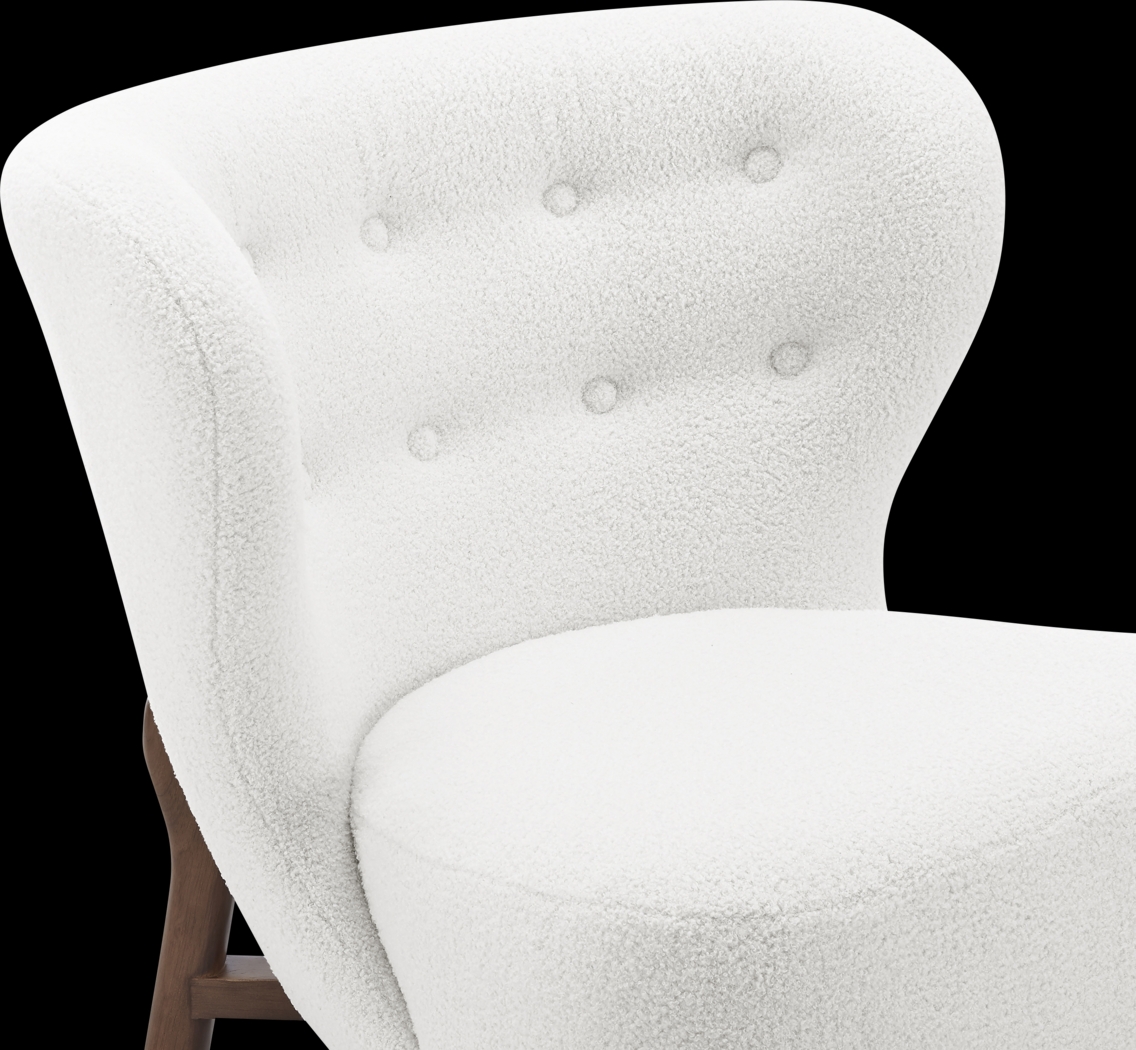 Lionwell White Accent Chair - Thumbnail - Image 6
