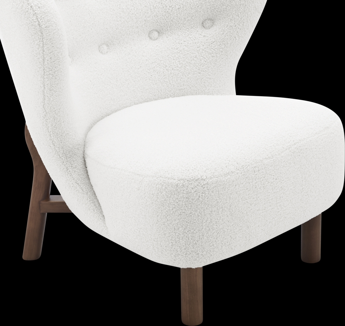 Lionwell White Accent Chair - Thumbnail - Image 7