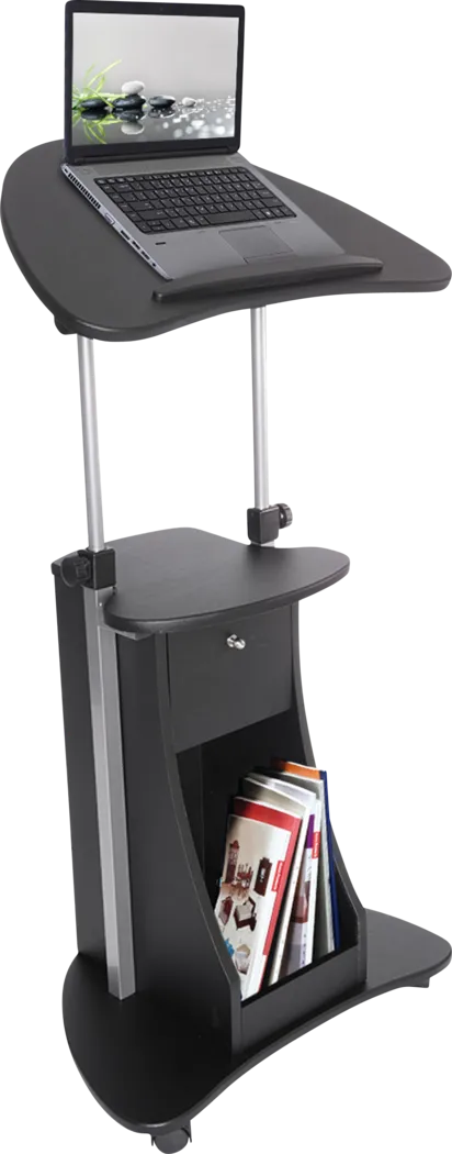 Liotre Black Laptop Cart - Thumbnail - Image 3