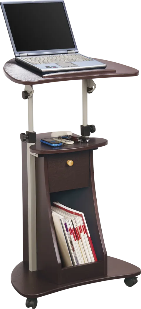 Liotre Brown Laptop Cart - Thumbnail - Image 3