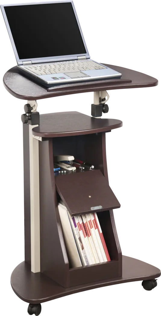 Liotre Brown Laptop Cart - Thumbnail - Image 4