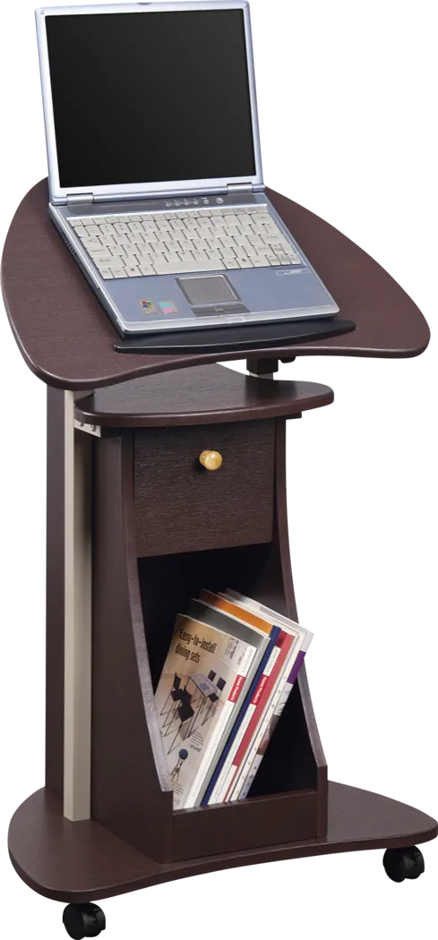 Liotre Brown Laptop Cart - Thumbnail - Image 5