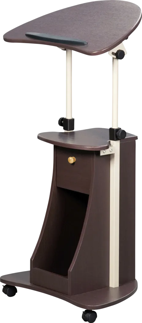 Liotre Brown Laptop Cart - Thumbnail - Image 1