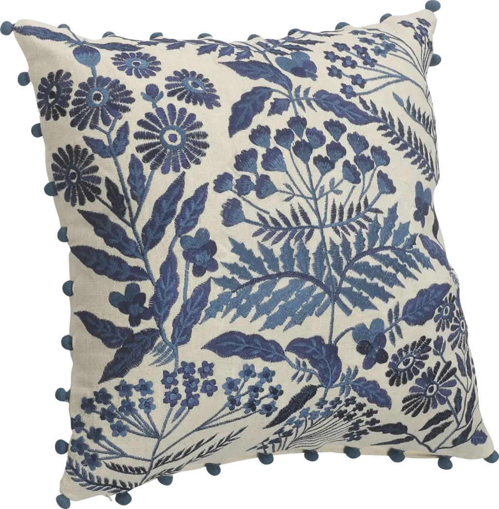 Lisan Blue Accent Pillow - Thumbnail - Image 5
