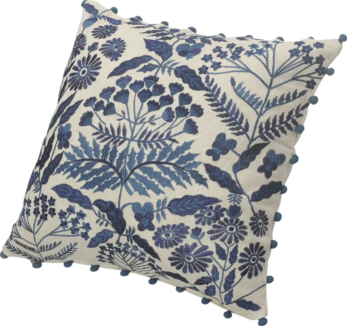 Lisan Blue Accent Pillow - Thumbnail - Image 6